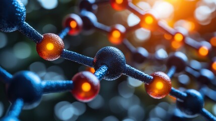 Poster - Closeup view of a beautiful string of decorative lights creating a warm atmosphere