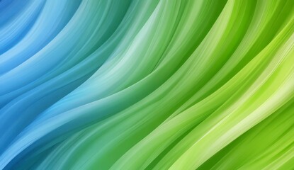 Poster - abstract background with blue and green gradient color wavy lines. smooth, flowing texture with subt