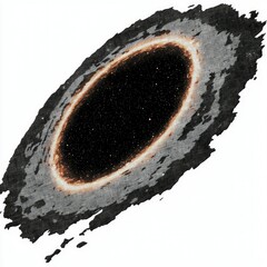 Wall Mural - abstract cosmic nebula grunge texture with black hole