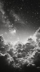 Wall Mural - clouds of cosmic gas illuminated by distant stars in a stunning nebula formation