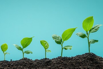 Wall Mural - Growth of Plants, A Symbol of Hope and Renewal