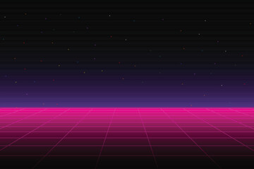 Wall Mural - pixel art background. 8-bit game. retro game. for game assets in vector illustrations. retro futuris