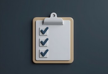 Project Document Plan 3D Rendering Illustration

