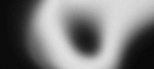 Wall Mural - black and white grainy background banner design, creative poster, abstract header, noise texture dig
