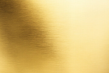 Poster - Brushed gold texture with warm reflections on surface