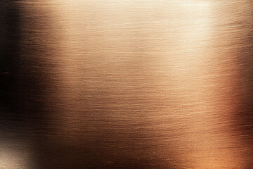 Poster - Texture of polished copper plate under soft lighting