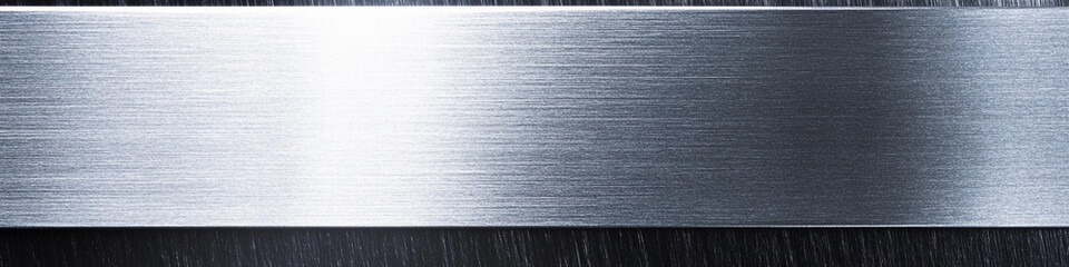 Poster - Metallic surface with reflective texture and fine lines