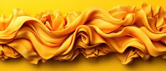 Poster - yellow background with wavy pattern featuring bold simplicity text design in high fidelity quality