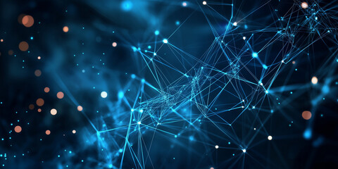 Tech Network Background.