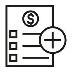 Poster - add file  vector icon