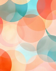 Poster - Colorful abstract circles digital art graphic design vibrant background artistic viewpoint modern aesthetics