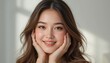 © Smallde - Beautiful Woman with Long Brown Hair and Soft Makeup