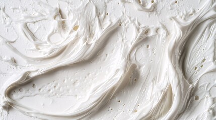 Aufkleber - Creamy white cosmetic lines creating a beautiful backdrop for beauty and skincare presentations