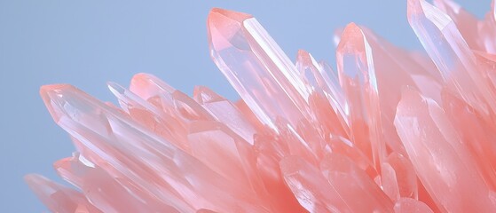 Poster - Exploring rose quartz crystals natural environment close-up view aesthetic beauty