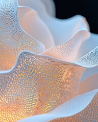 Poster - Graceful floral abstract design studio environment fine art close-up view textural concept