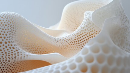 Poster - Exploring intricate textures of 3d printed structures modern studio artistic minimalist design close-up innovation