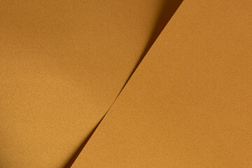 Leinwandbilder - Golden saffron paper background with a smooth texture and soft gradient. Subtle geometric lines and wavy patterns create an elegant, refined, and sophisticated abstract design.