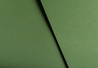 Aufkleber - Olive green paper background with a subtle texture and organic depth. Muted moss and forest tones create an elegant, refined, and sophisticated abstract design with geometric lines.
