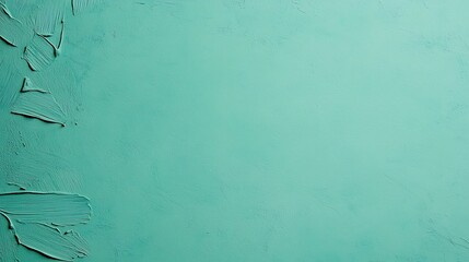 Wall Mural - A textured turquoise surface with subtle variations, featuring hints of wear and layers, creating an appealing visual depth.