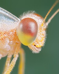 Poster - Close-up of a unique insect nature macro vibrant background detailed view entomology exploration