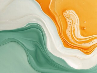 Poster - Creative abstract art displaying fluid colors studio digital artwork contemporary angle modern aesthetic