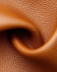Poster - textured leather close-up artistic warm tones studio environment macro view material concept