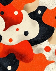Poster - Dynamic abstract art digital artwork modern design vibrant colors top-down view creative expression
