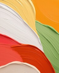 Poster - Creative painting techniques studio art content colorful environment close-up view abstract concept
