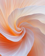 Poster - captivating swirling floral abstract nature digital art soft atmosphere close-up serenity