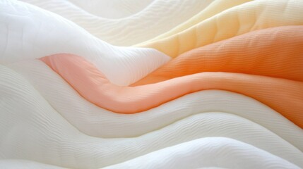 Poster - soft textures flowing abstract artwork indoor space minimalist design close-up view serene concept