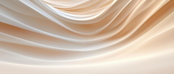 Poster - Flowing textures of soft fabric studio abstract minimalist environment top-down view elegance and comfort