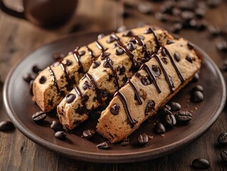 Wall Mural - Chocolate Chip Cookie with Chocolate Drizzles