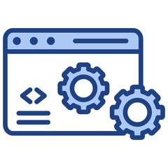 Development Blue Icon