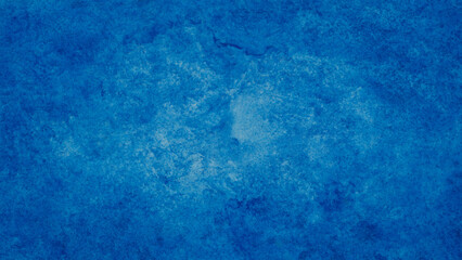 Poster - Blue azure turquoise abstract hand painted watercolor background on textured paper for textured backgrounds templates and web banner designs