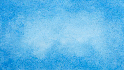 Poster - Blue azure turquoise abstract hand painted watercolor background on textured paper for textured backgrounds templates and web banner designs