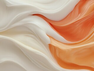 Poster - Flowing abstract textures modern art studio digital artwork soft colors close-up view fluidity concept