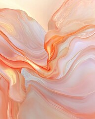 Poster - Abstract fluid art swirls digital background design soft color palette aesthetic viewpoint