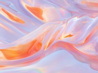 Poster - Fluid abstract art digital space background design modern aesthetic close-up view color harmony