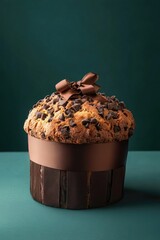 Wall Mural - Muffin with chocolate chips