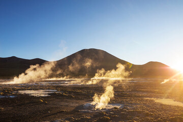 Wall Mural - Geyser in Chile