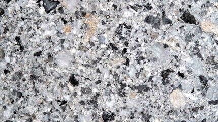 Poster - Close-Up of Natural Granite with Rugged Textures and Patterns