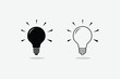 © Lutfar - Energy and idea symbol isolated, Lit Electric Light bulb illustration Isolated On White Background