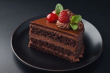 Wall Mural - Raspberry Chocolate Cake