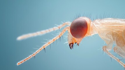Poster - Detailed Close-Up of a Magnified Insect Leg Highlighting Fine Structures and Fascinating Features