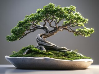 Poster - Bonsai Tree On Rock