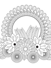 Wall Mural - PrintFlowers Coloring Pages For Adules