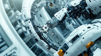 Poster - Advanced Robotic Arms Assemble Complex Mechanism