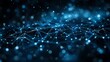 © Julia - A visual abstract of a complex digital network, showcasing illuminated blue pathways and dynamic data streams on a deep black canvas