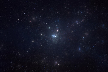 Wall Mural - universe filled with stars, nebula and galaxy