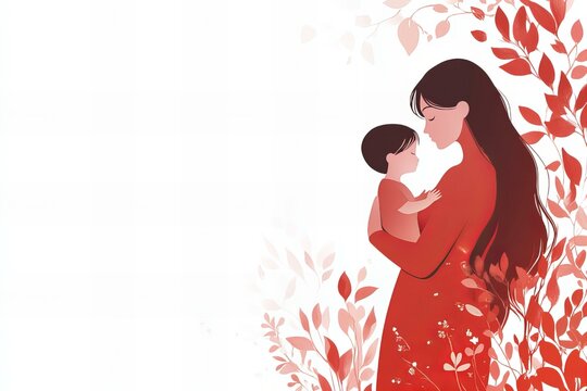 Mother's Day Modern Illustration
